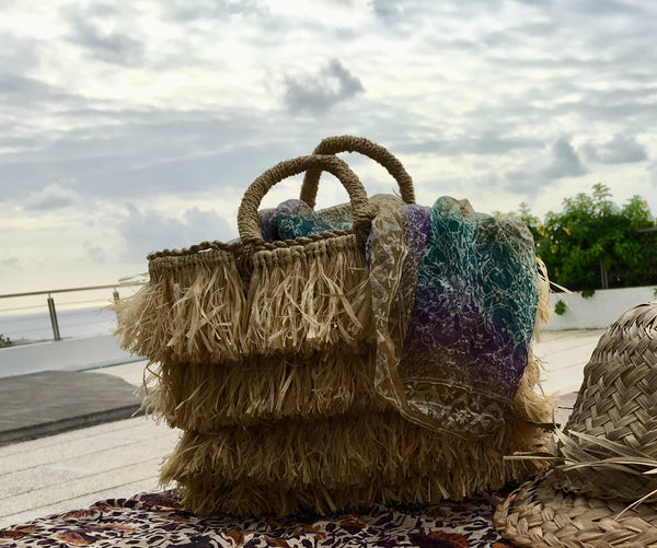 Fringe 2025 straw bag