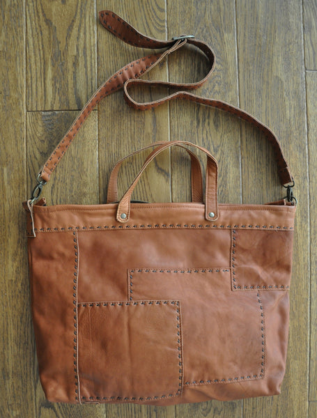 Yasina Recycled Leather Work Bag
