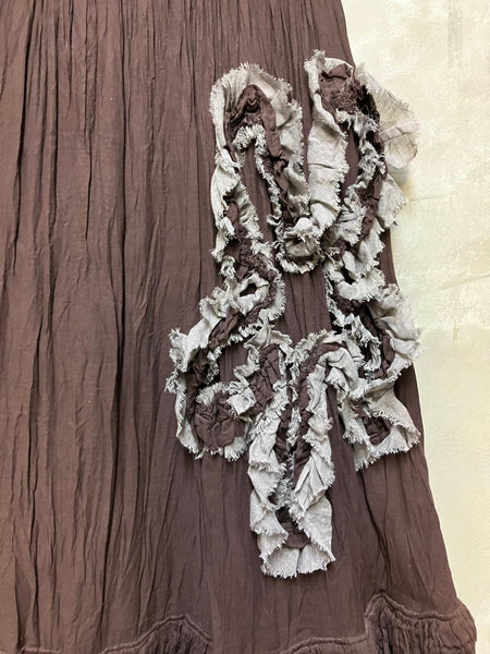 Doris Large Daisy Appliquée Dress