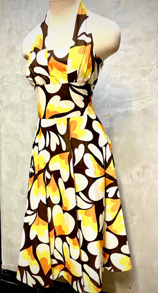 JP and Mattie Vintage Collection - Yellow Hearts Hollywood Dress