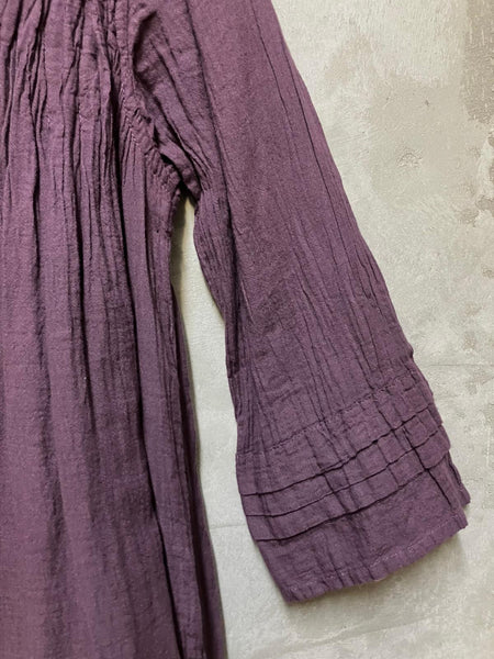 Elbow Sleeve Francoise Dress - Violet