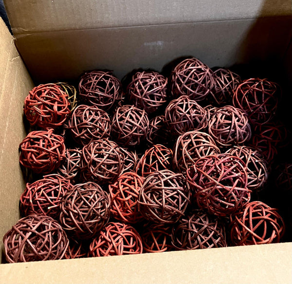 Decorative Rattan Balls - package of 36