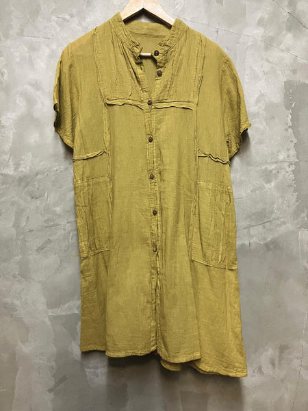 Chartreuse Pieced Tunic
