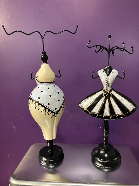 Whimsy Art Deco Vintage Figurines for Jewelry Hanging