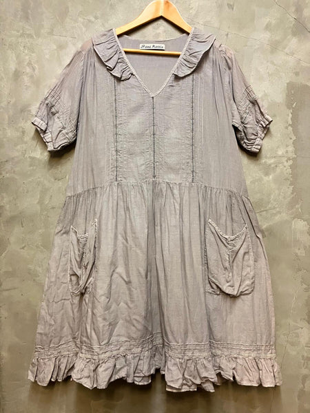 Sherri Shirred Collar Dress