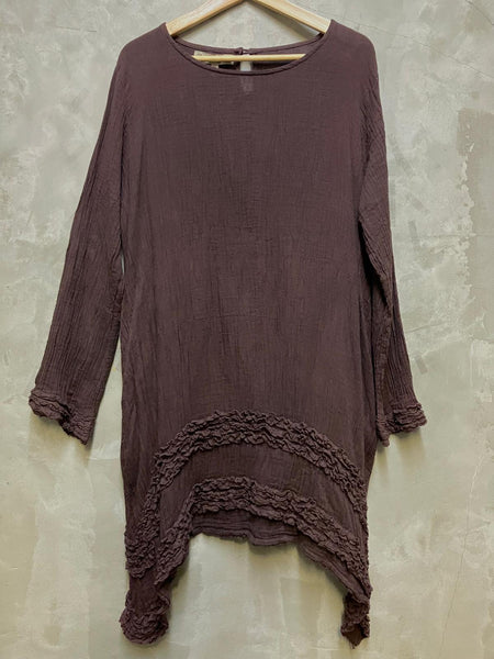 Ruffle Edge Elvira Dress