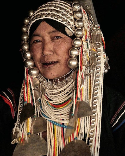 Vintage Collectible Lomi Akha Headdress
