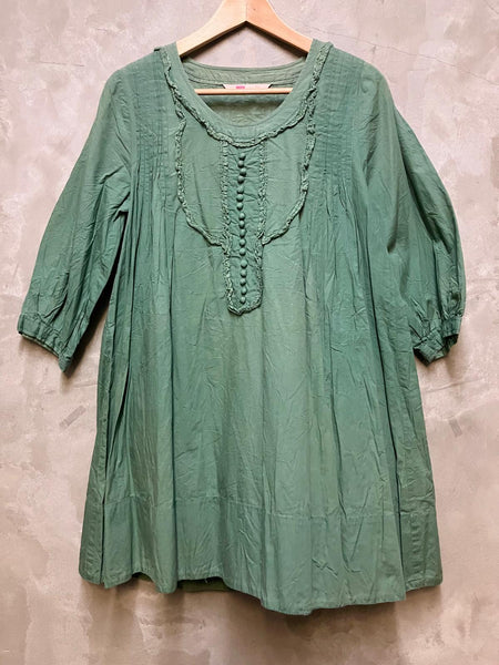 Young designer Exclusive Cotton Dress with Lace Trim