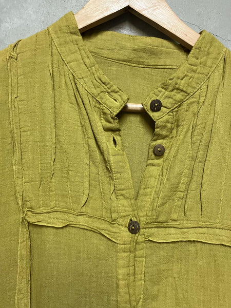 Chartreuse Pieced Tunic