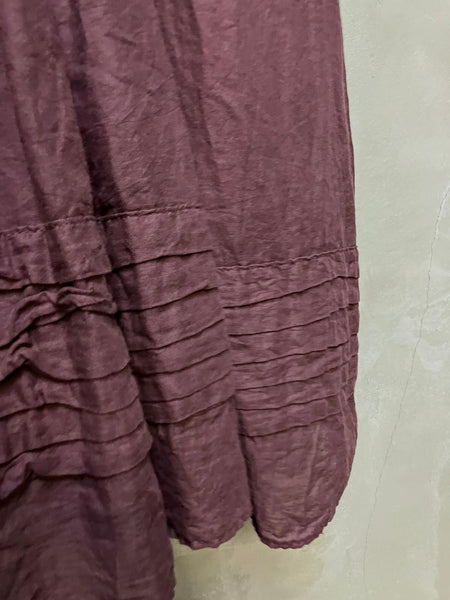 Elbow Sleeve Francoise Dress - Dried Rose