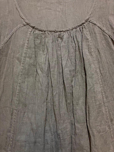 Rina Round Neck Dress - Elephant