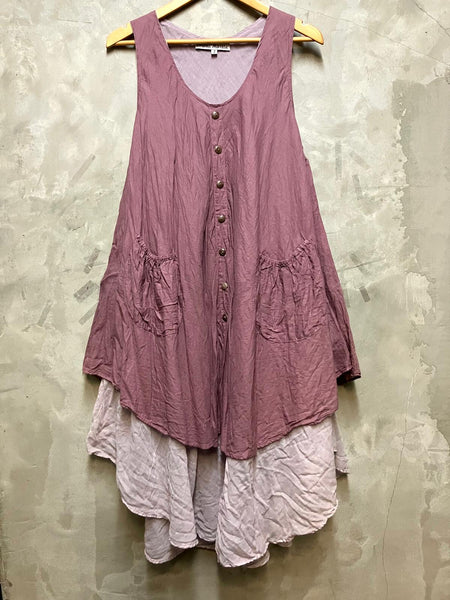 Arlette 2 Layer Apron Dress