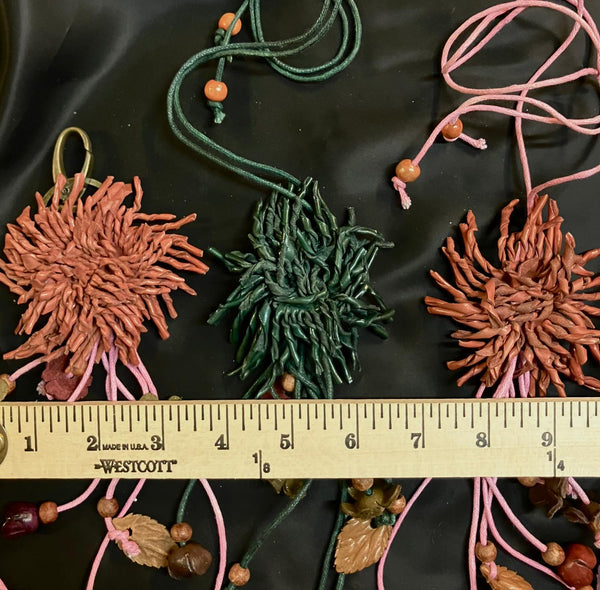 3 Hand Made Leather Accessories for Bag Charms