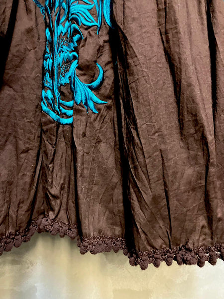 Masala Embroidered Skirt
