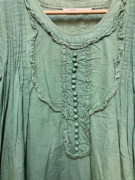 Young designer Exclusive Cotton Dress with Lace Trim