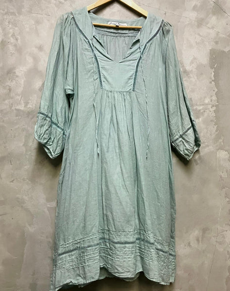 Miranda Lace Band Trim Dress