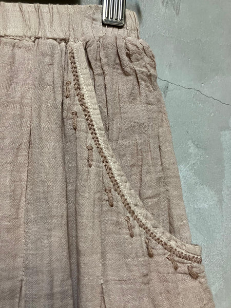 Flower Field Hand Embroidered Skirt