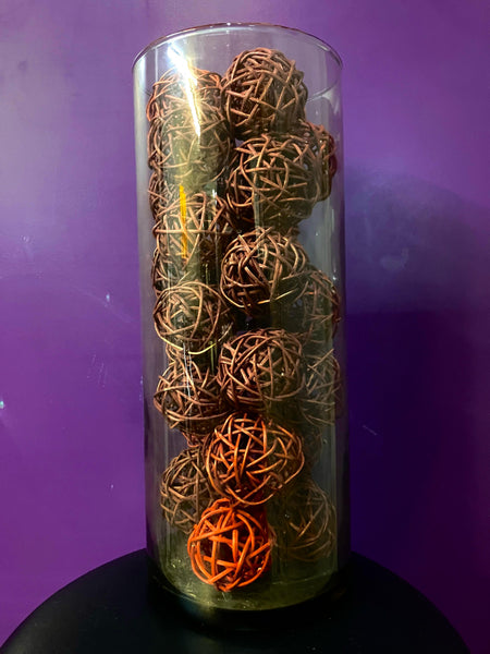Decorative Rattan Balls - package of 36