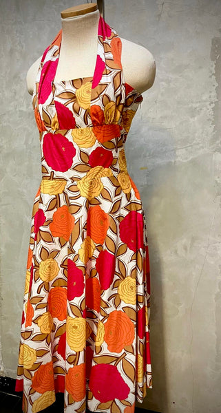 JP and Mattie Vintage Collection - Orange Roses Hollywood Dress