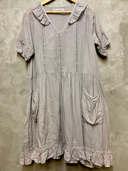 Sherri Shirred Collar Dress