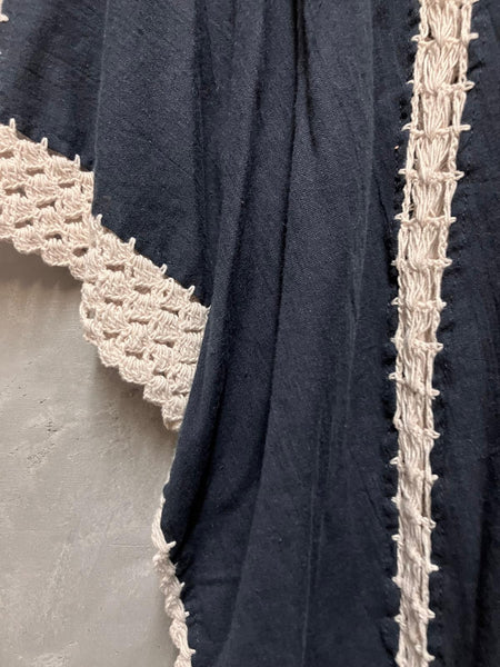Young Designer Exclusive Top With Hand Crocheted Bands