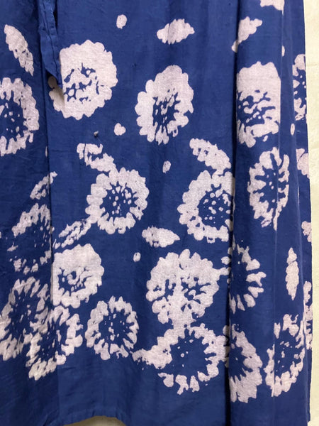 2441 Indigo Tie-Dye Garden Skirt