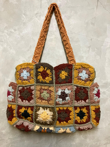 July Mustard Hand Crochet Bag