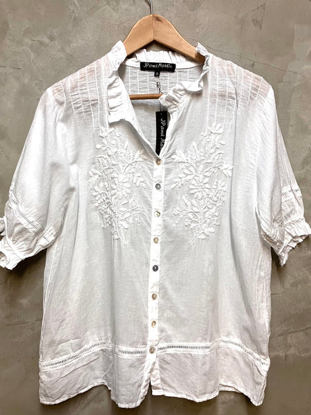 5335 Sabine Hand Embroidered Shirt