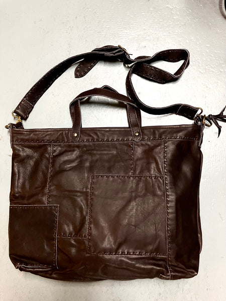 Yasina Recycled Leather Work Bag