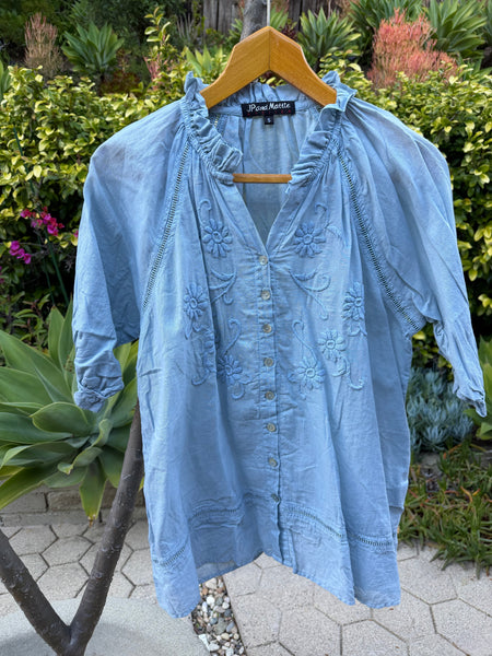 3392 Georgina Hand Embroidered Shirt