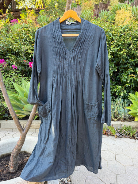 8613 Nicole Dress - Elephant Color - Sizes S & L