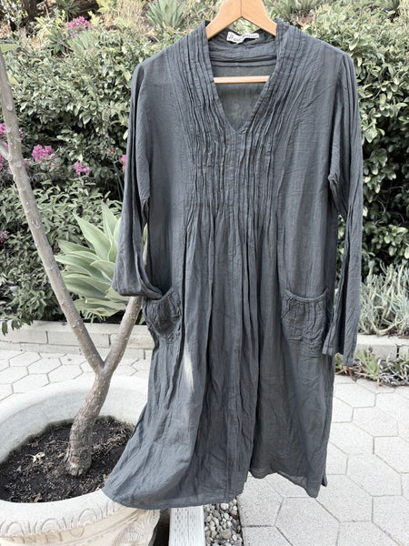 8613 Nicole Dress - Elephant Color - Sizes S & L