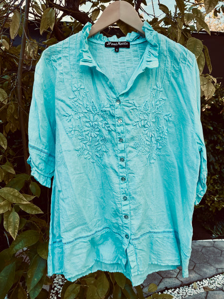 5335 Sabine Hand Embroidered Shirt