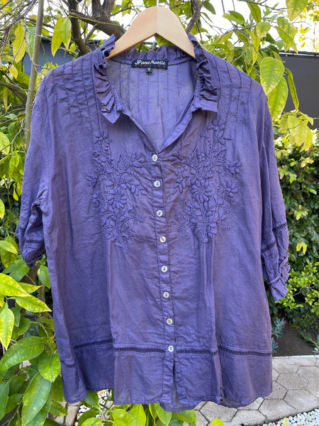 5335 Sabine Hand Embroidered Shirt