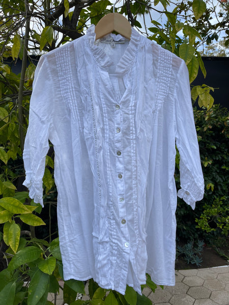 2030 Madeleine Ruffle and Lace Shirt