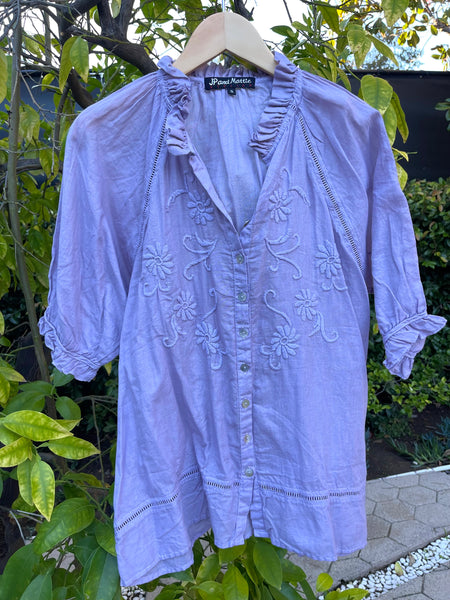 3392 Georgina Hand Embroidered Shirt