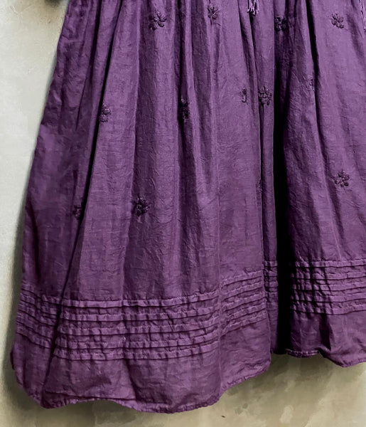 Ally Hand Embroidered Slit Neck Dress