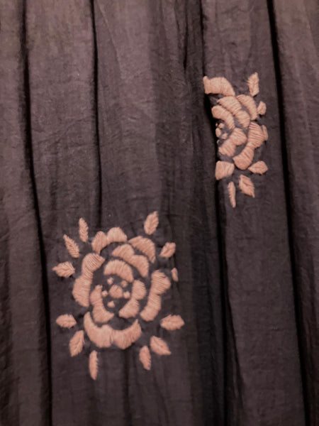 8230 Flower Child Hand Embroidered Skirt