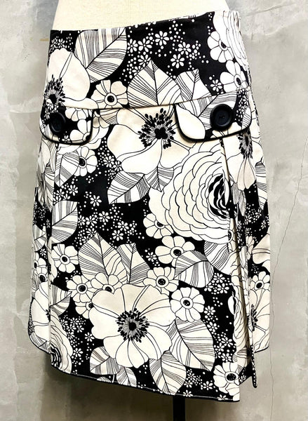 JP and Mattie Vintage Collection - Black & White Mod Skirt