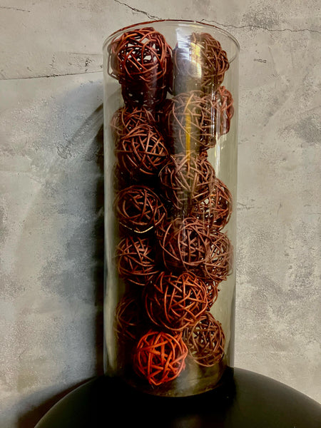 Decorative Rattan Balls - package of 36