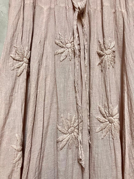 Sunflower Hand Embroidered Skirt