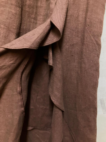 Linen Ruffle Skirt
