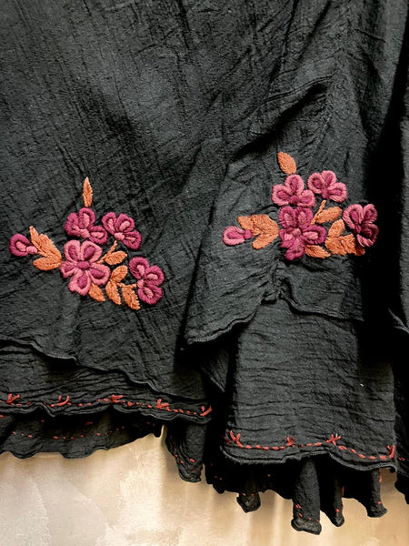 Esmeralda Hand Embroidered Strapless Dress/Skirt