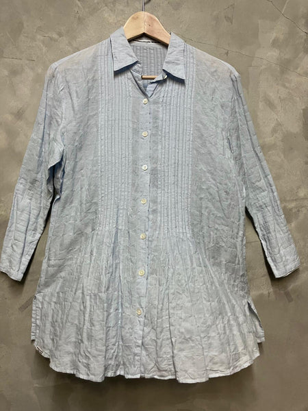 Young Designer Exclusive Pleated Long Shirt