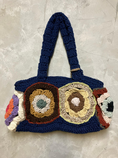 Jimini Navy Hand Crochet Bag