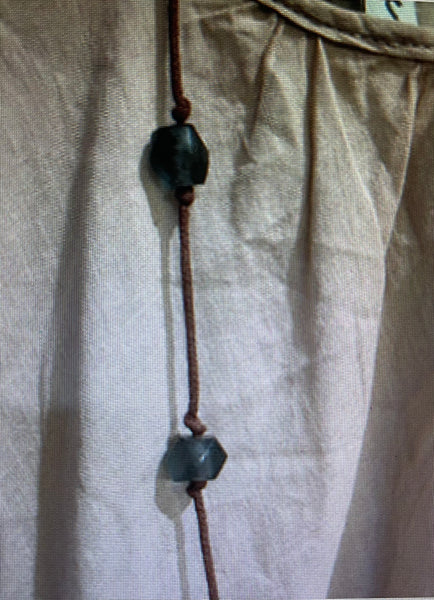 Tita Dark Grey Sea Glass Necklace