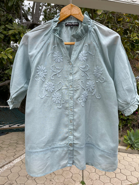 3392 Georgina Hand Embroidered Shirt