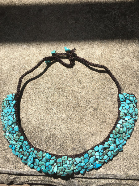 Turquoise Howlite Collar Necklace
