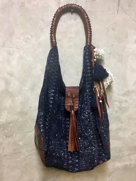 Yaidye Indigo Batik Bag