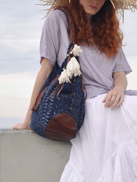 Yaidye Indigo Batik Bag